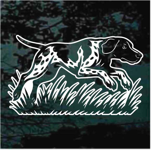 Running Shorthaired Pointer decals stickers