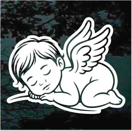 Angel Baby Sleeping decals stickers