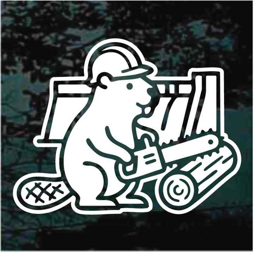 Chainsaw Beaver decals stickers