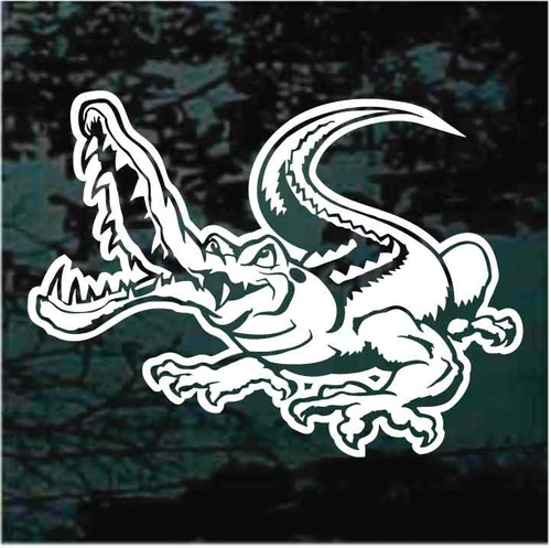 Alligator With Mouth Open Showing Teeth decals stickers