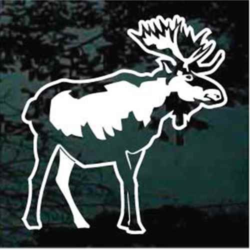 Beautiful Moose Window Decals