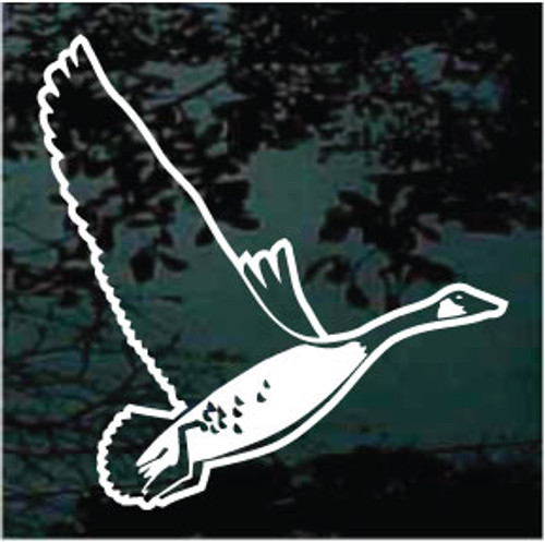 Flaying Canadian Goose Window Decals