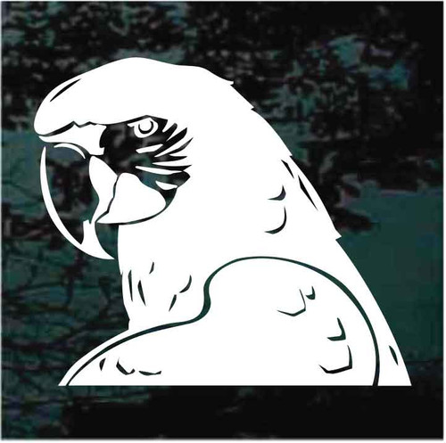 Macaw Head decals stickers