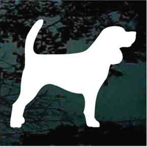 Beagle Standing Silhouette car window decals stickers