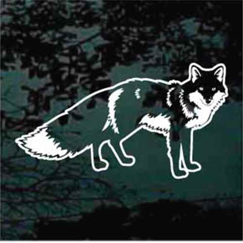 Standing Fox Window Decals