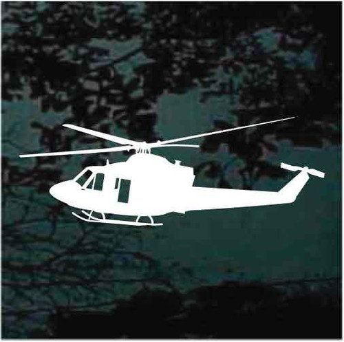 Flying Helicopter Silhouette decals stickers