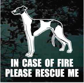 Fire Rescue Greyhound car window decals stickers