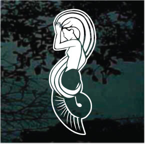 Mermaid Symbol car window decals stickers