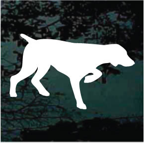German Shorthaired Pointer Silhouette car window decals stickers