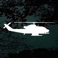 Side View Silhouette Helicopter car window decals stickers