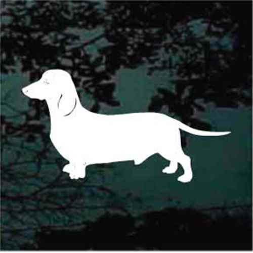 Solid Dachshund car window decals stickers