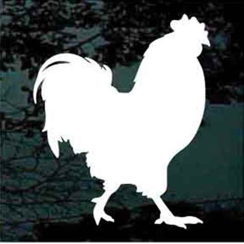 Solid Rooster Window Decals