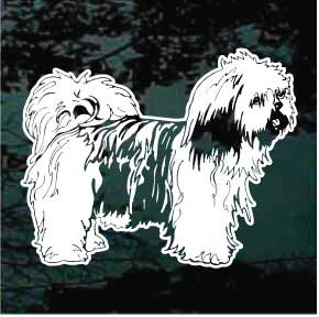 Lhasa Apso Profile car window decals stickers