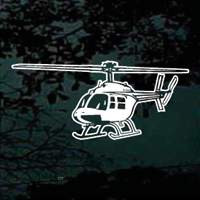 Detailed Helicopter car window decals stickers