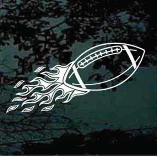 Flaming Football Decals