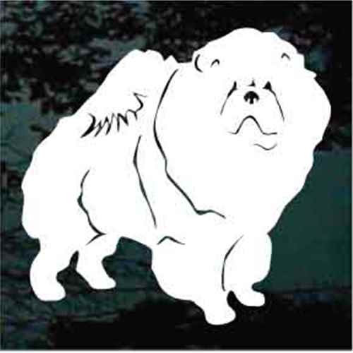 Solid Chow car window decals stickers