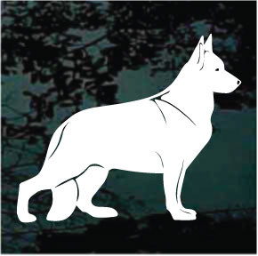 Solid German Shepherd car window decals stickers