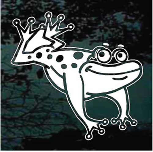 Happy Frog Jumping Window Decals