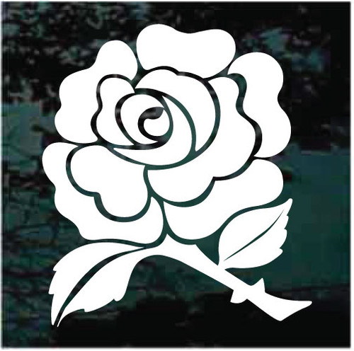 Solid Rose Bloom Car Decals Car & Stickers 