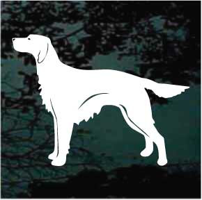 Solid Irish Setter car window decals stickers