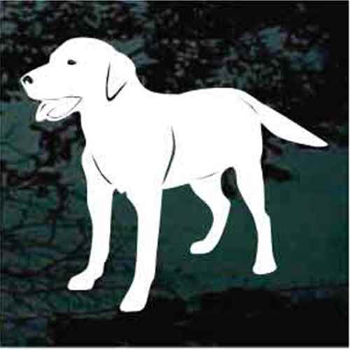 Solid Labrador Retriever car window decals stickers