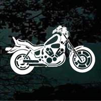 Detailed Motorcycle car window decals stickers