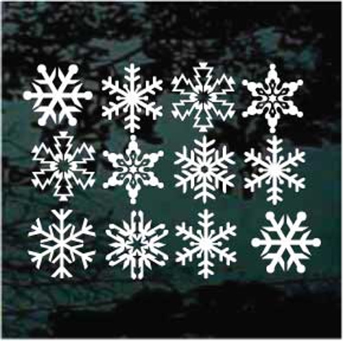 3'' Snowflake car window decals stickers