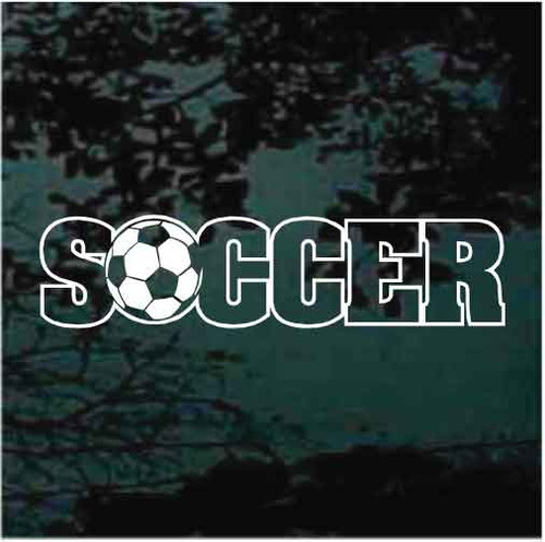Soccer Design Soccer Ball car window decals stickers