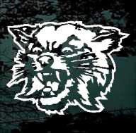 Wildcats Mascot Head car window decals stickers