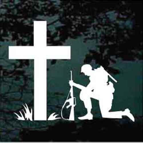 soldier praying silhouette