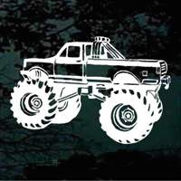 Realistic Monster Truck car window decals stickers