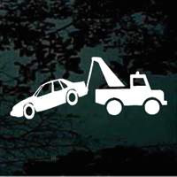Tow Truck Towing car window decals stickers