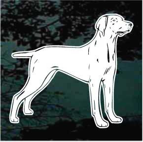 Weimaraner Dog Stance car window decals stickers