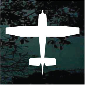 Airplane Silhouette 01 car window decals stickers