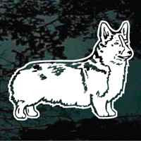 Pembroke Corgi car window decals stickers