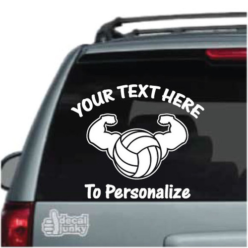 Muscle Volleyball Car Decals & Window Stickers Decal Junky