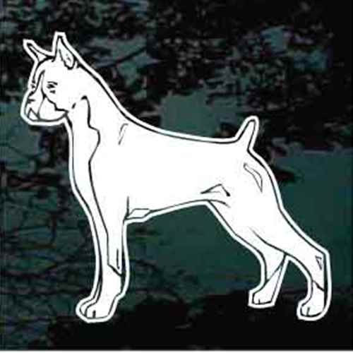 Boxer Stance car window decals stickers