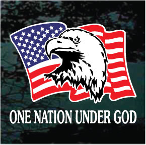 American Flag Eagle car window decals stickers