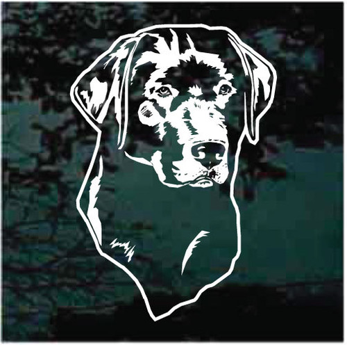 Beautiful Labrador Retriever Head car window decals stickers
