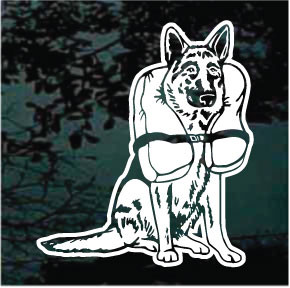 German Shepherd Rescue car window decals stickers