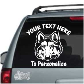 Nice Wolf Head Car Decals & Window Stickers Decal Junky