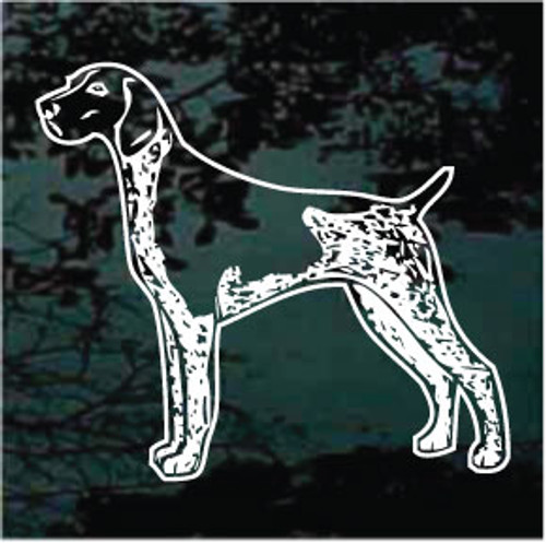 German Shorthaired Pointer Standing Window Decal