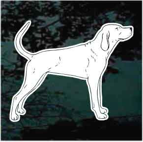 Redbone Coonhound car window decals stickers