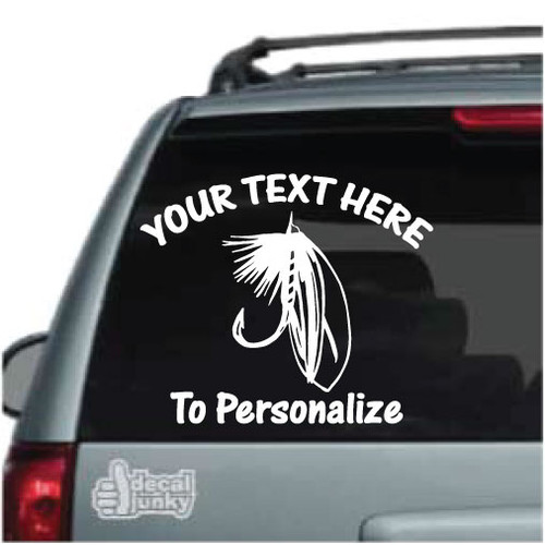 Fly Fishing Lure Car Decals & Window Stickers