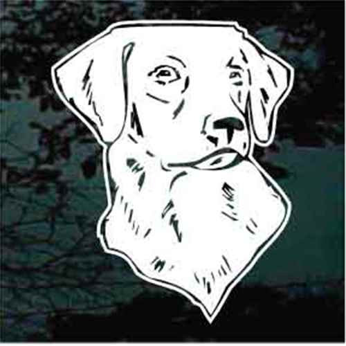Lovely Labrador Retriever Head car window decals stickers