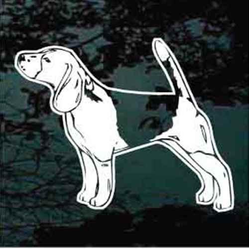 Beagle Stance car window decals stickers
