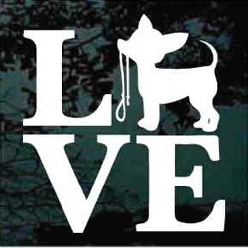 Chihuahua Love car window decals stickers