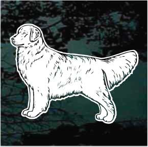 Golden Retriever Detailed car window decals stickers