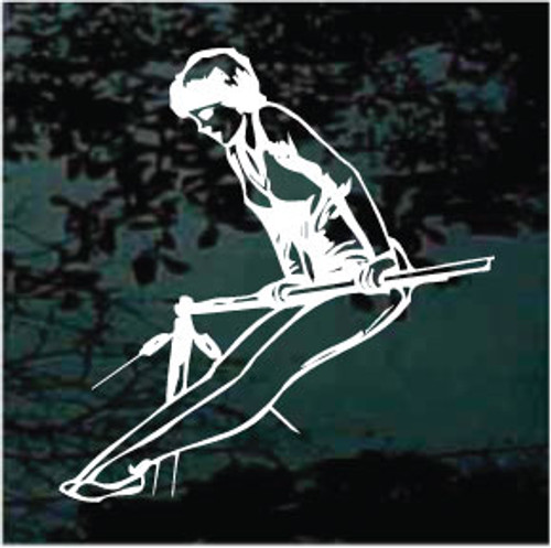 Gymnast On Parallel Bars Decals