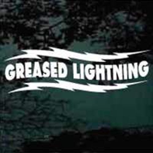 Greased Lightning decals custom vinyl stickers